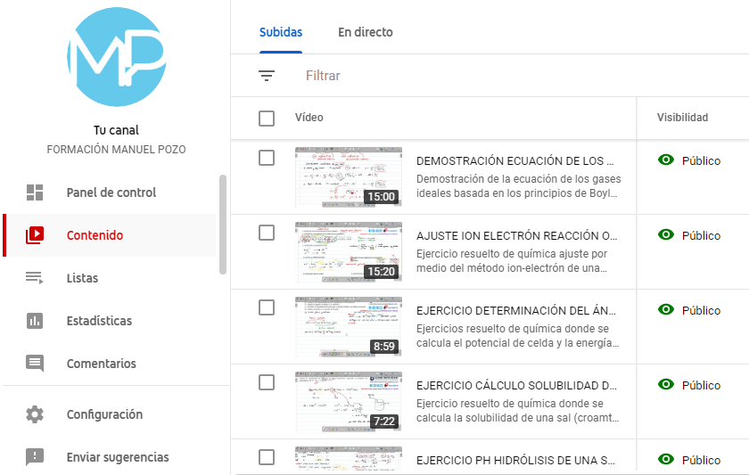 VIDEOTUTORIALES EJERCICIOS RESUELTOS QUÍMICA CTA y NUTRICIÓN